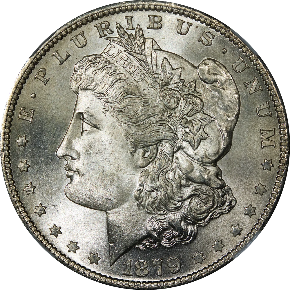 Morgan silver dollar, obverse